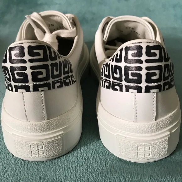 Givenchy City Sport Graffiti Logo Leather Sneakers size 7.5 Woman’s shoes - Picture 7 of 10